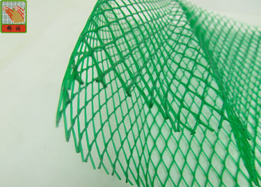 O furo do diamante do HDPE expulsou rede plástica, luva plástica protetora da malha do verde