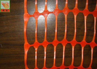 Orange Color Plastic Construction Netting , 1.2m Width Construction Barrier Fence