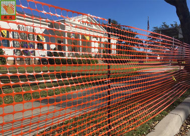 Rede plástica provisória da construção da segurança/barreira alaranjada da construção